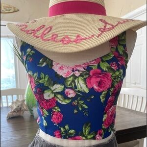 FLORAL Crop Top NWOT